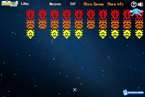Space invaders online Klasick