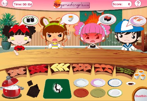 Online hra Sushi bar